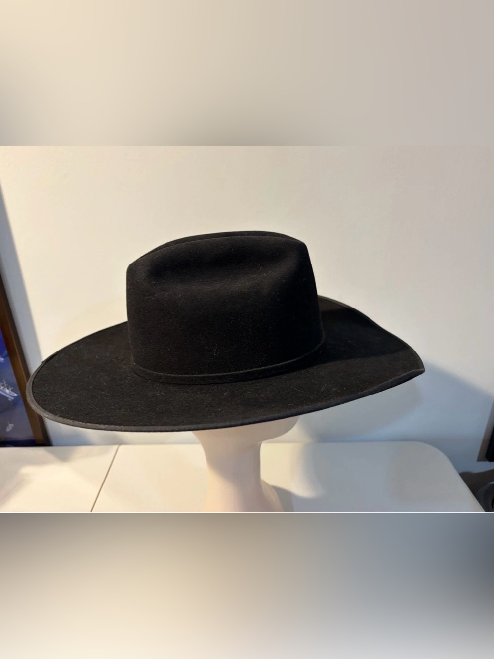 Hobby Horse Classic Black Felt Western Hat with Silver Buckle - Picture 7 of 11